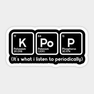 Periodic K Pop Sticker